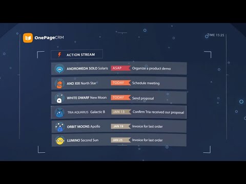 OnePageCRM Tutorial Preview
