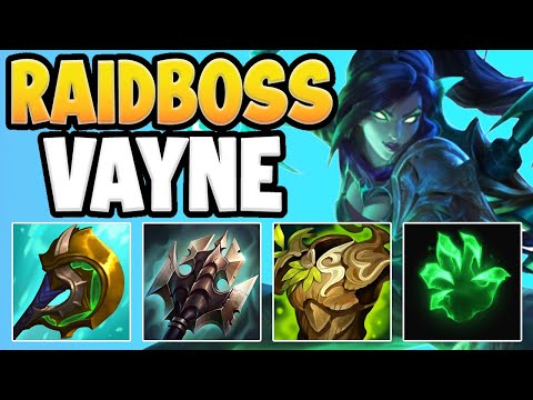 THIS RAIDBOSS VAYNE CAN TANK AN ENTIRE TEAM! 4000 HEALTH AND INFINITE DAMAGE! - League of Legends