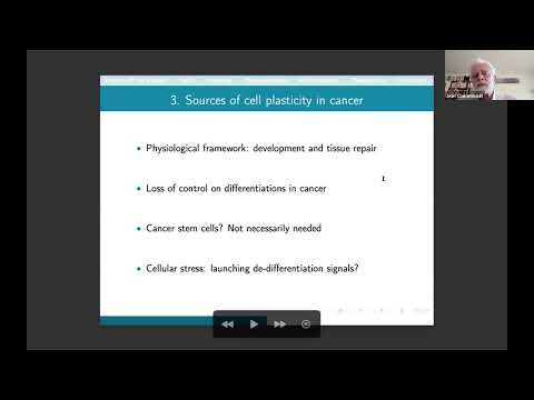 J. Clairambault: "From mathematical modelling of cancer cell plasticity to philosophy of cancer"