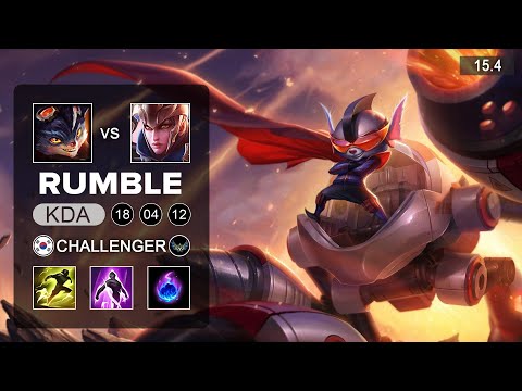 Rumble vs Quinn Top - KR Challenger - Patch 15.4 Season 15