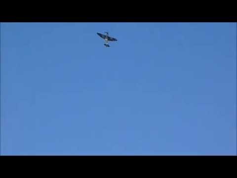 RW382 Spitfire MK XVI flying at the 2014 Military & Flying Machines Show