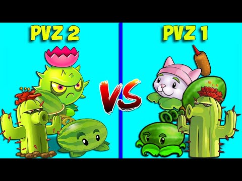 Team 3 Plants PvZ 1 vs PvZ 2 - Who Will Win? - Plants Vs Zombies Gameplay