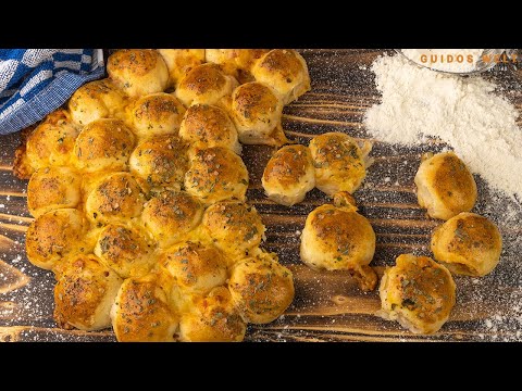 Partybrot mit Mozzarella