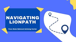 Navigating LionPATH