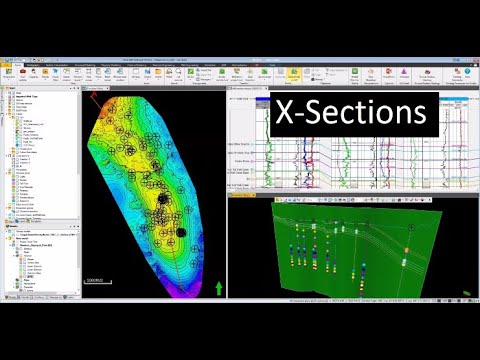 Petrel Wells Part 1:   X sections