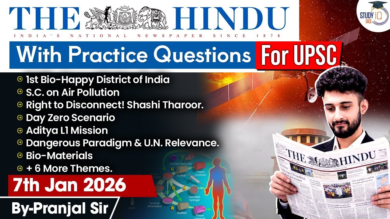 The Hindu Analysis | 7th January 2026 | The Hindu News Paper Today With Practice Questions