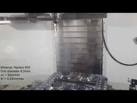 Drilling Hardox 400 with Walter DC170 drill