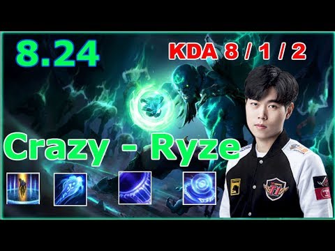 [ SKT T1 Crazy ] - Ryze vs Viktor Top - Patch 8.24 KR Ranked - KDA 8 / 1 / 2