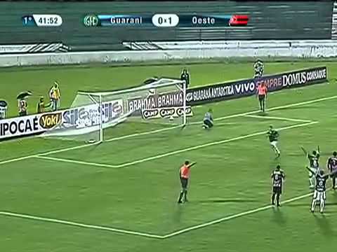 Guarani 2 x 1 Oeste - Gols - Campeonato Paulista 2012 [21/01/12]