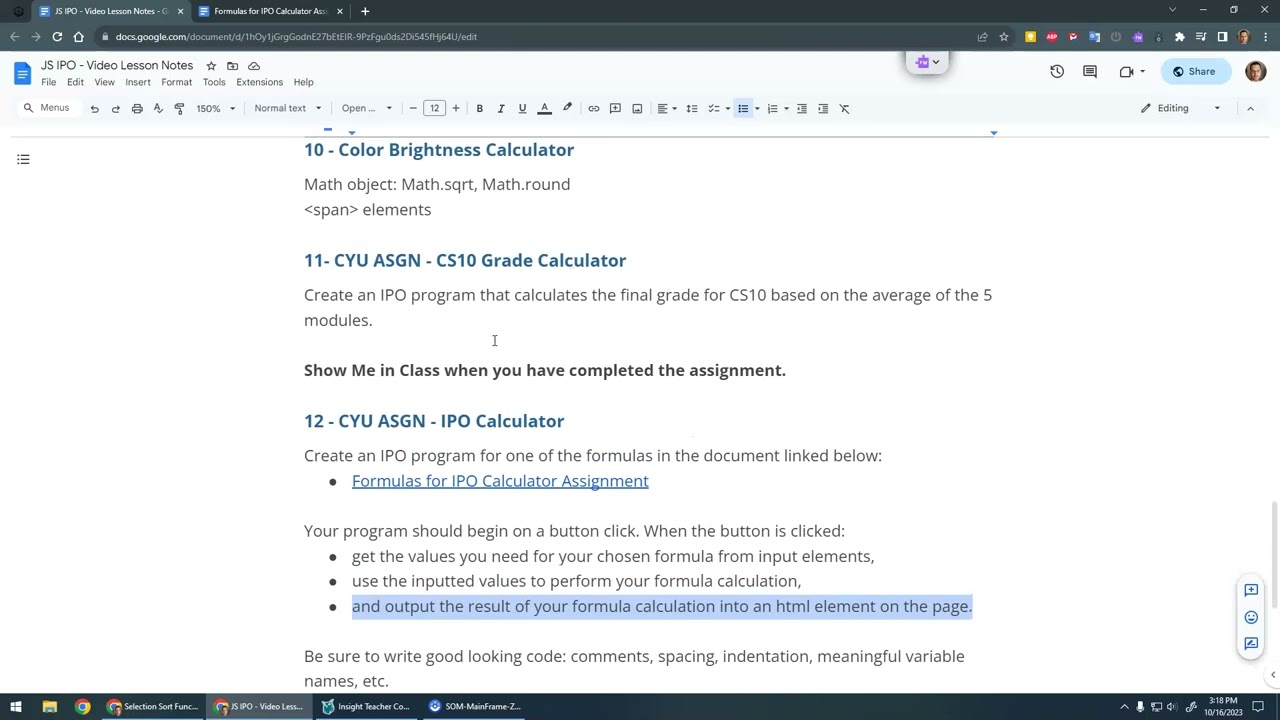 12 CYU ASGN IPO Calculator