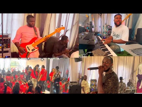EXCLUSIVE🔥AFROBEATS JAM SESSION WITH THE BAND||EMMA ON BASS🎸||Groove at it best🎸🥁🎹🎧