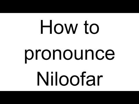 How to Pronounce Niloofar (Arabic)