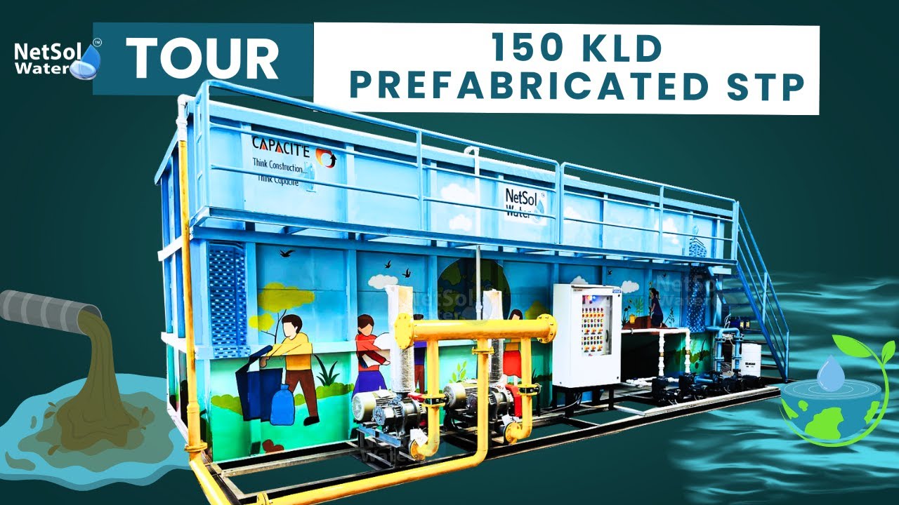 150 KLD STP Plant, Prefabricated Sewage Treatment Plants, Plant Tour
