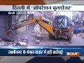 Delhi: MCD steps up its Demolition drive in Laxmi Nagar area