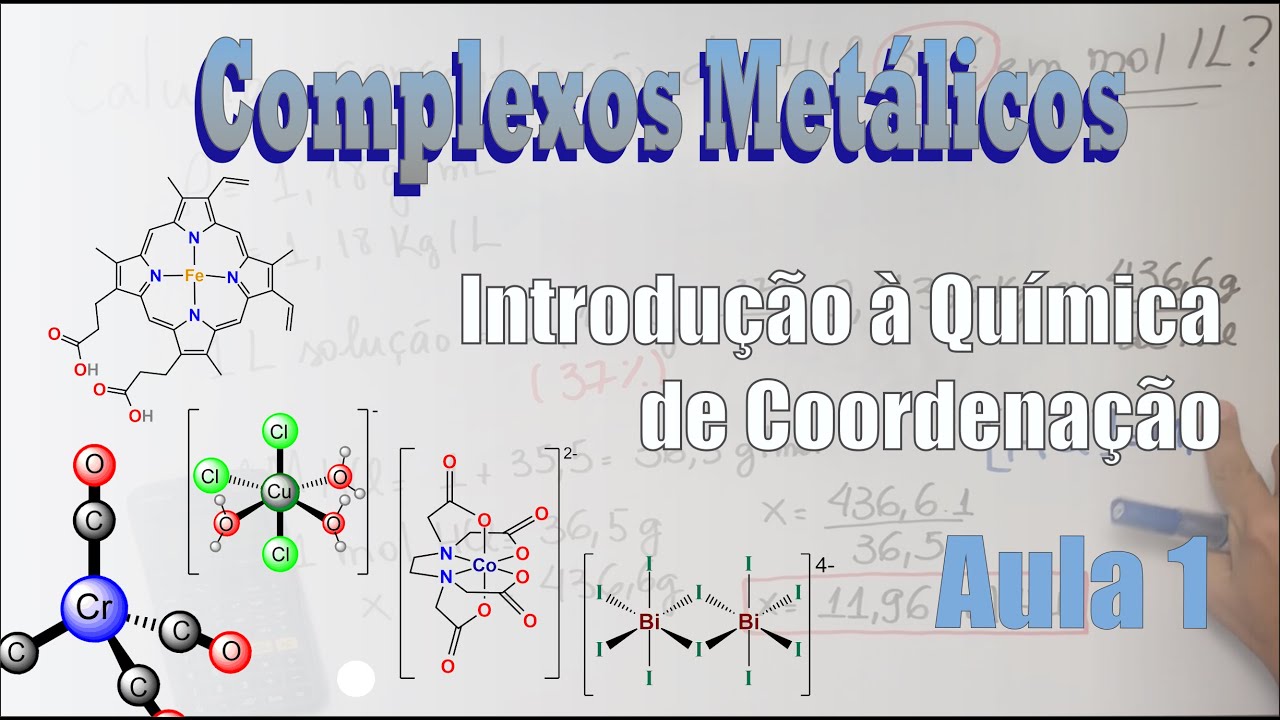 Complexos Metálicos - Aula 1: O que é um complexo? Uma introdução à Química de Coordenação