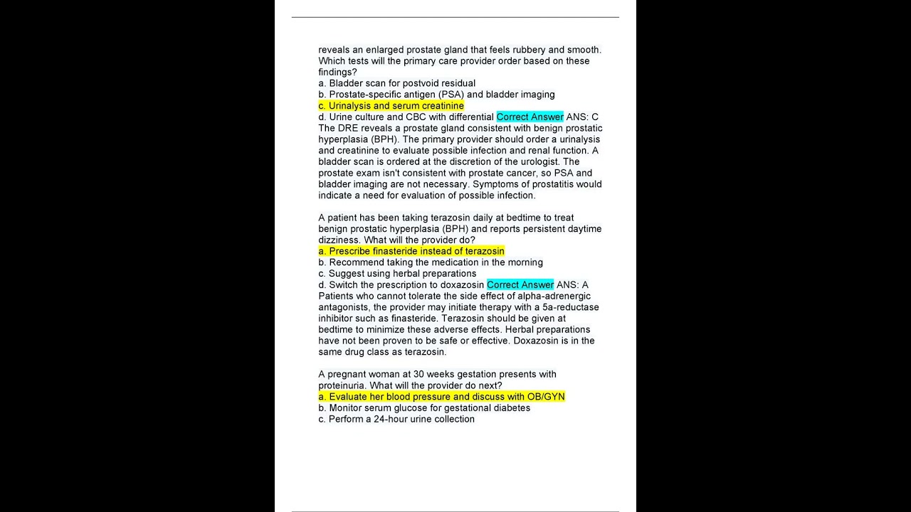 NURS 6531 FINAL EXAM QUESTIONS AND CORRECT DETAILED ANSWERS WITH RATIONALES   WALDEN UNIVERSITY  FIN