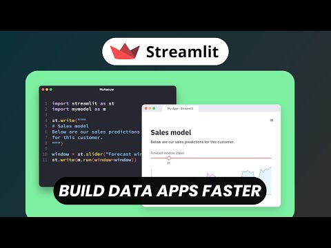 Streamlit: Free Open Source Data Apps Builder w/ Python