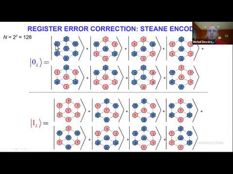 An Error-Corrected Logical Quantum Bit Encoded in Grid States of a Superconducting Cavity