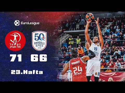 #EuroLeague 23. Hafta Hapoel IBI Tel Aviv 71 - 66 Anadolu Efes