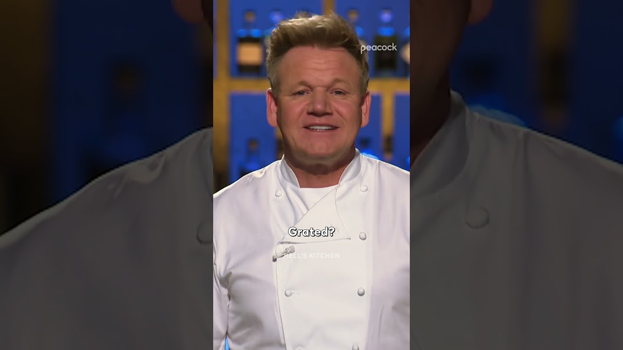 This dish didn’t turn out grate 🧀 #HellsKitchen #GordonRamsay #Shorts