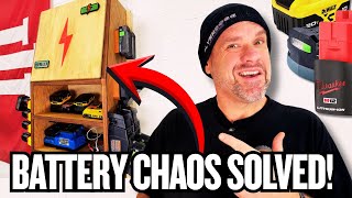 I Built A DIY Battery Charging Station That Solved A Huge Shop Problem!