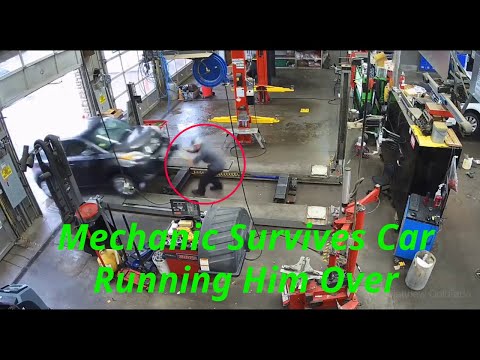 Mechanic Survives Car Running Him Over