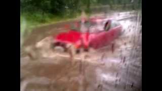 preview picture of video 'г. Гатчина пр. 25 Октября, 07.07.2013 Затопленные мосты'