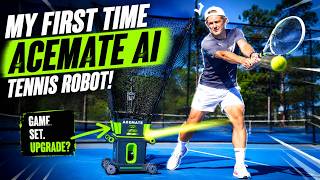 My FIRST EVER Session With the AceMate AI Tennis Robot.