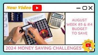 Budgeting & Saving Money Savings Challenges for August Week #3 & #4 - TracEy Monster Savings on Etsy
