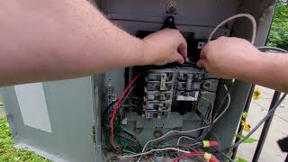 How to bypass a main breaker switch (temporarily) and install new replacement