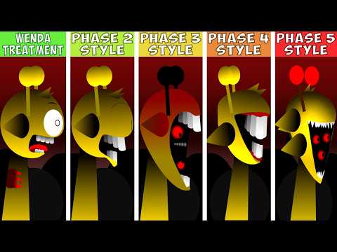 Sprunki Wenda Treatment VS Phase 2 VS Phase 3 VS Phase 4 VS Phase 5 Style