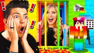 SAVING MY WIFE FROM RAINBOW MINECRAFT PRISON!