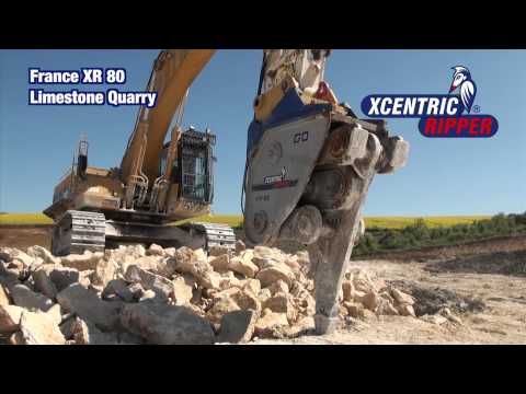 France XR80  Limestone Quarry Xcentric Ripper