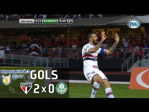 Gols - São Paulo 2 x 0 Palmeiras - Brasileirão 2017 - Fox Sports HD