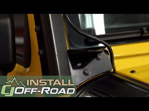 Jeep Wrangler JK Install: Baja Designs A-Pillar LED Light Mount Kit for 2007-2018 JK Wranglers