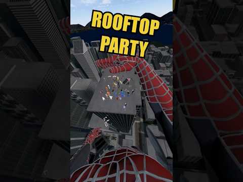 Spider-Man VR ROOFTOP PARTY 🥳🎉 #vr #virtualreality #gaming #spiderman
