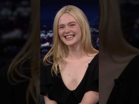 #ElleFanning starred in a #Smuckers Uncrustables commercial when she was younger 🥹 #FallonTonight