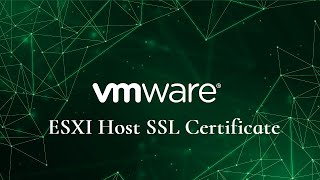 How to trust the ESXI host ssl certificate