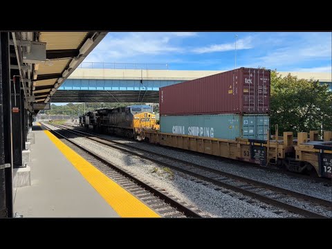 CSX Y120 P&W Intermodal Interchange Job (both ways) + MBTA Train 5549 @ Worcester (MA) Union Station