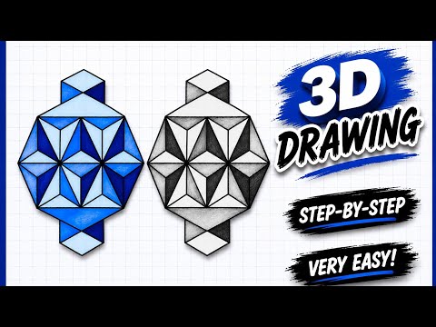 3d Pattern Drawing On Graph Paper