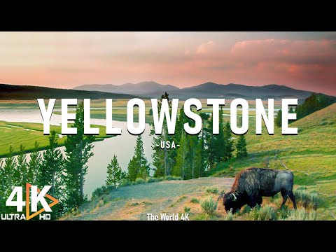 Yellowstone National Park 4K Ultra HD • Stunning Footage, Scenic Relaxation Film with Calming Music.
