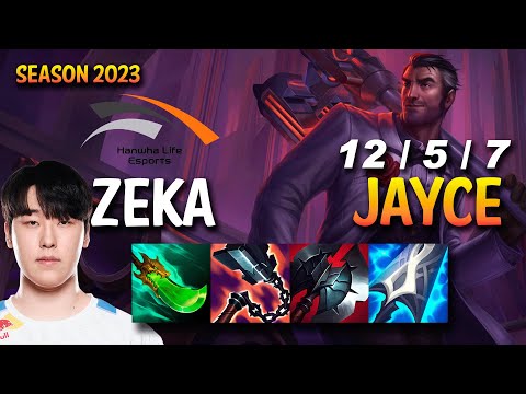 HLE Zeka JAYCE vs GRAGAS Mid - KR Ranked