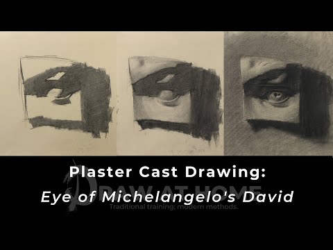 Plaster Cast Drawing: Eye of Michelangelo's David (TRAILER)