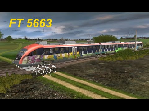 Trainz Bulgaria ride Sofia - Blagoevgrad FT 5663 with a Siemens EMU 30