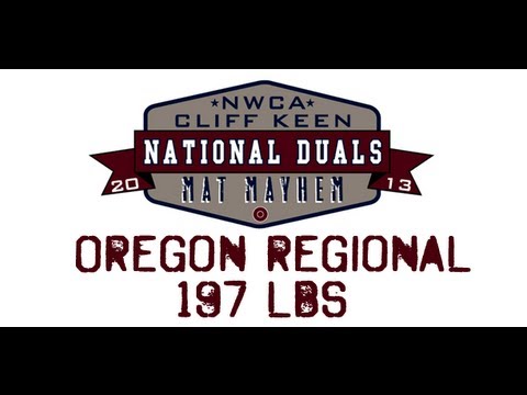 197 lbs.- 2013 NWCA Cliff Keen National Duals Regional Final - Oregon St. vs Virginia Tech