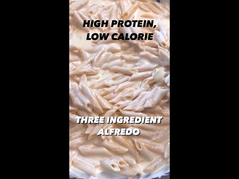 This High Protein Alfredo recipe has three ingredients and will top any other you’ve had