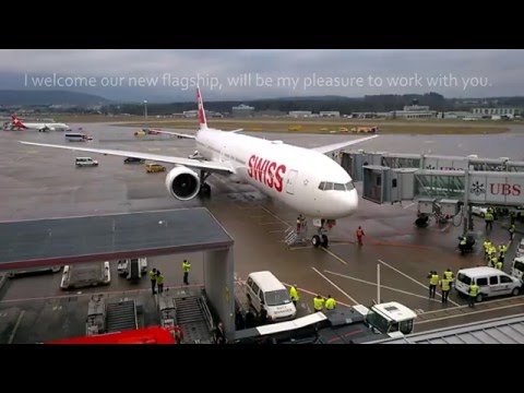 WELCOME SWISS B777-300ER AT ZÜRICH KLOTEN 29.1.2016