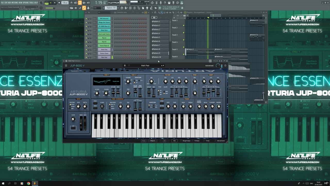 Trance Essenziale Vol.1 – 54 JUP-8000 V Trance Presets (90s/2000s Classic  Trance)