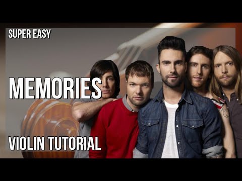 SUPER EASY: How to play Memories  by Maroon 5 on Violin (Tutorial)