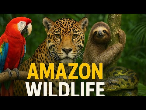 Amazon Rainforest Animals in 8K ULTRA HD | Stunning Wildlife Documentary